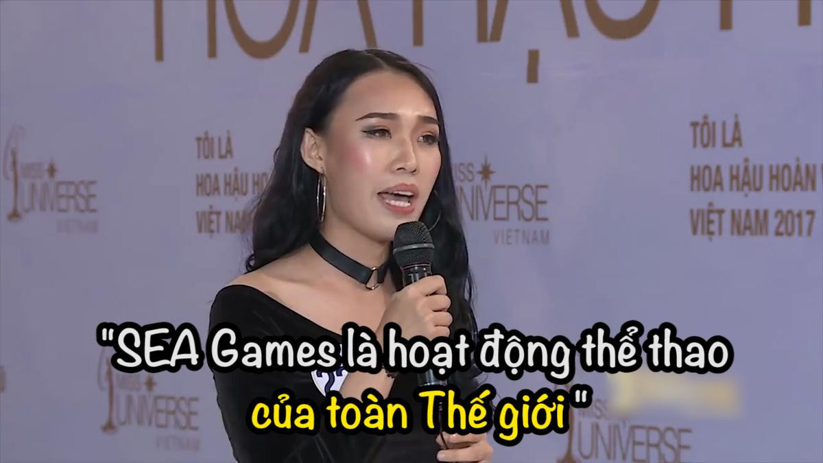 'Khó đỡ' với câu trả lời 'bá đạo' về bóng đá của thí sinh Hoa hậu Hoàn vũ Việt Nam 2017 Ảnh 2