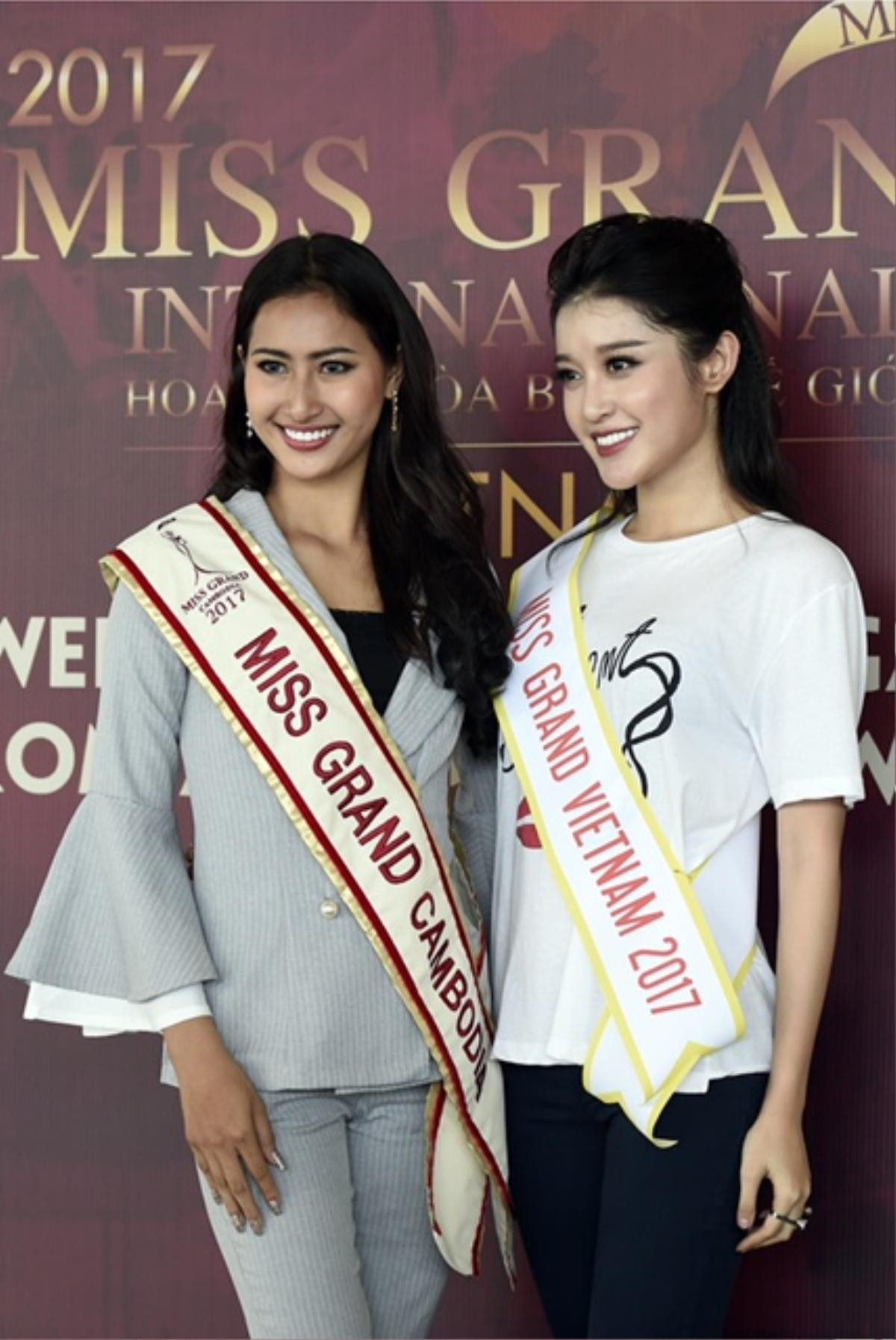 Huyền My rạng rỡ cùng dàn hoa hậu quốc tế, chính thức 'chinh chiến' tại Miss Grand International 2017 Ảnh 7