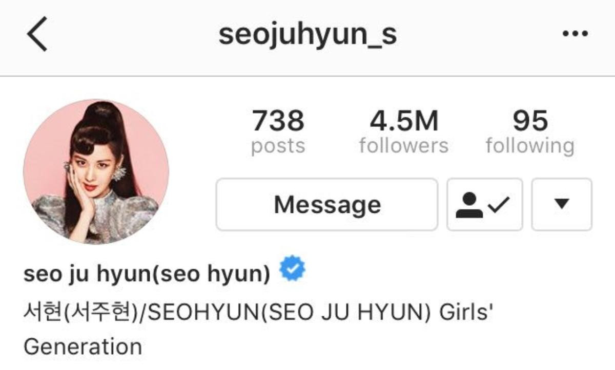 Cập nhật mới nhất: Seohyun thêm lại SNSD vào profile Instagram sau ít phút ‘xóa sổ’ Ảnh 4