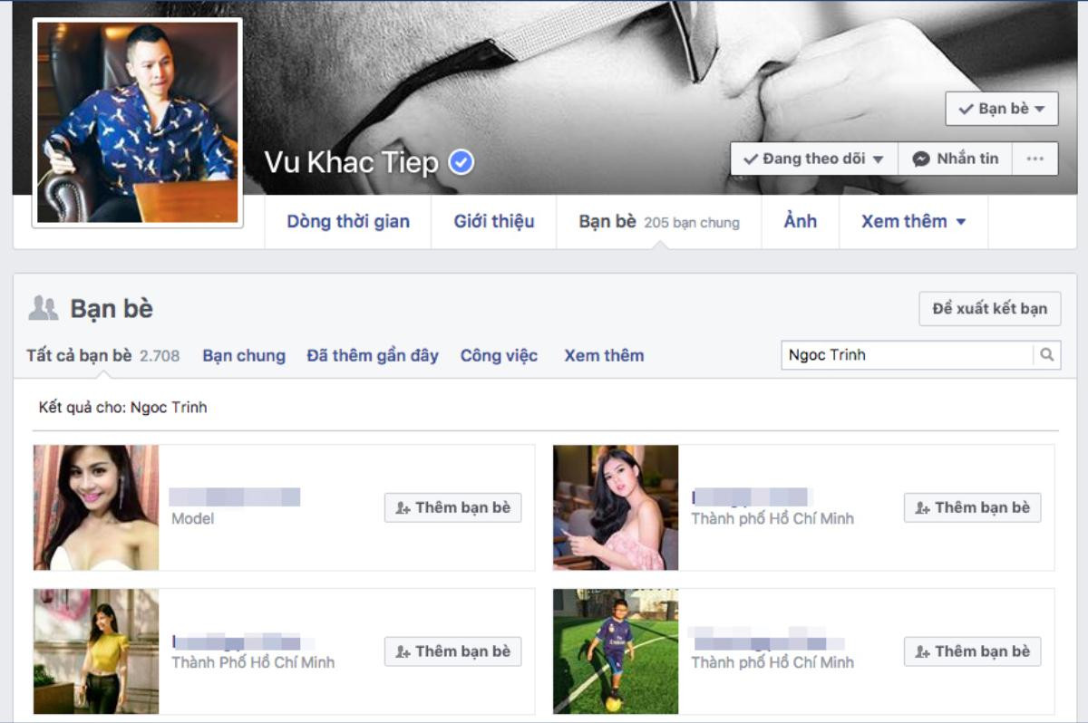 Mâu thuẫn xảy ra, Ngọc Trinh hủy kết bạn Facebook với Vũ Khắc Tiệp gần 1 tháng Ảnh 2