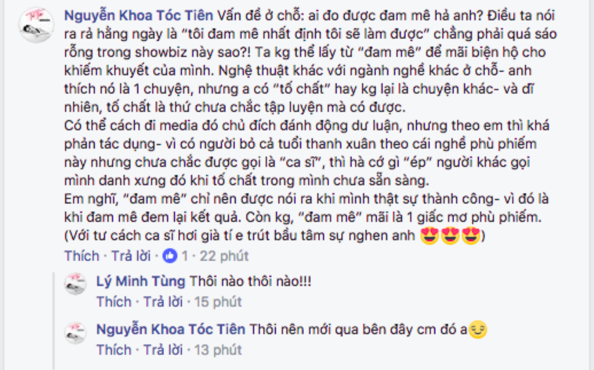 Giữa ồn ào 'MV Chi Pu', Tóc Tiên có lẽ là người nói đúng nhất: Từ 'đam mê' mãi là 1 giấc mơ phù phiếm! Ảnh 2