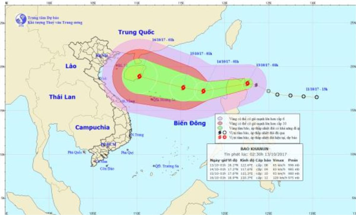 Bão Khanun giật cấp 12, nguy cơ đổ bộ Nghệ An - Quảng Trị Ảnh 1