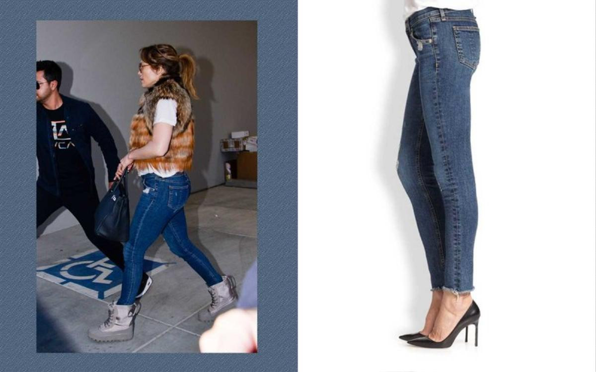 Denim: Sự lựa chọn chung của các sao khi đi du lịch Ảnh 10