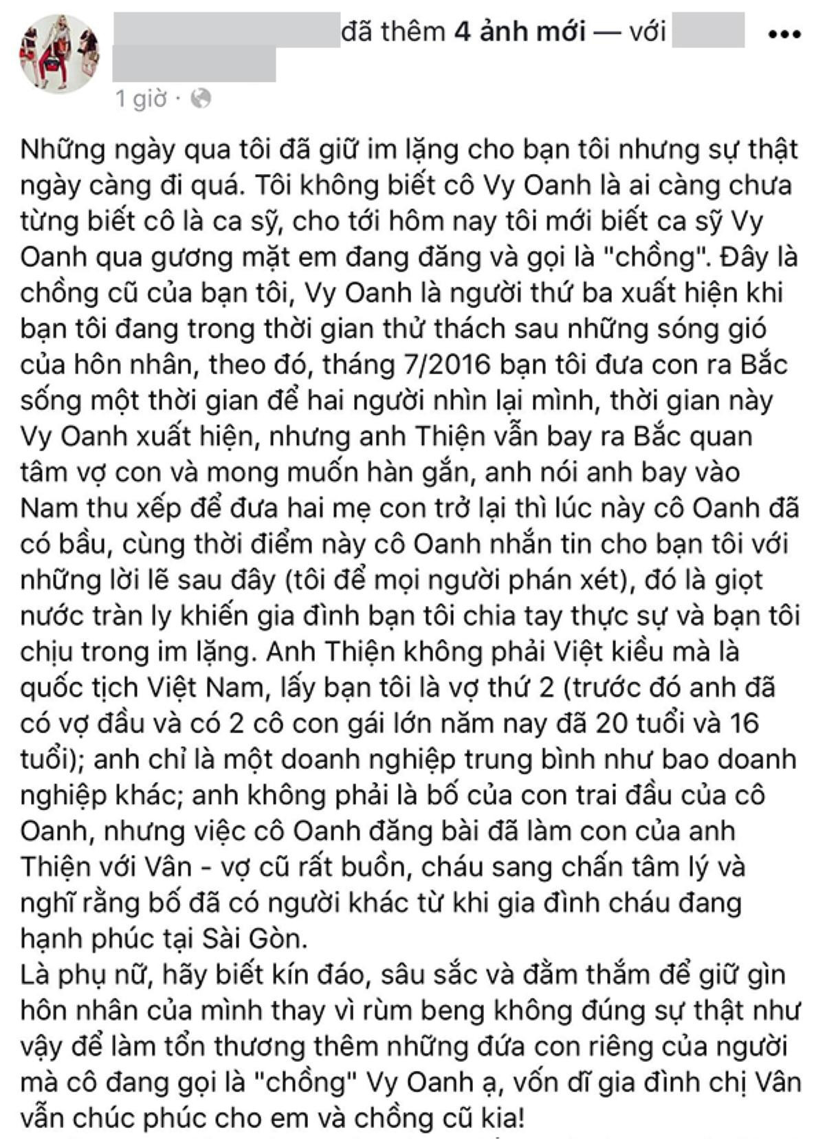 Vy Oanh đanh thép đáp trả khi bị tố 'giật chồng', khẳng định bé Voi là con của chồng đại gia Ảnh 3