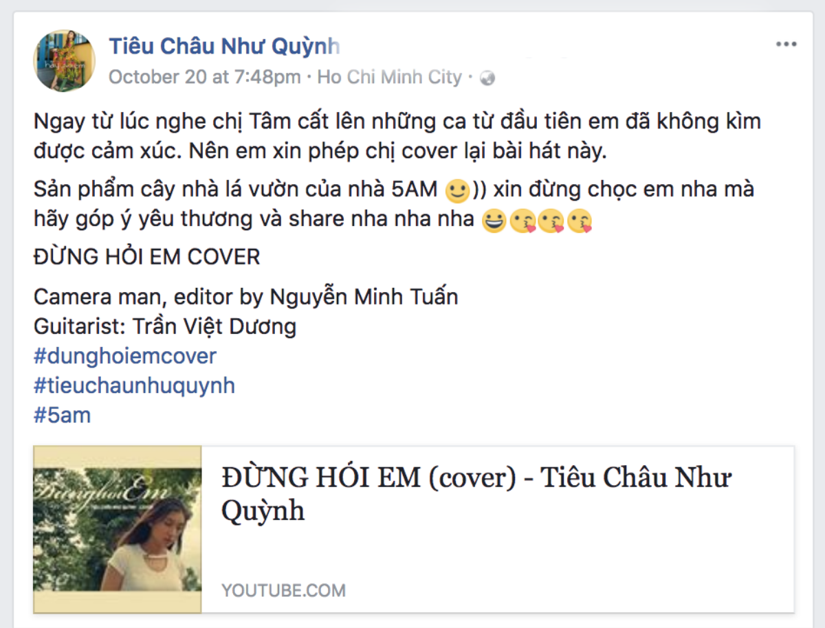 Tiêu Châu Như Quỳnh bất ngờ tung bản cover hit mới của 'thần tượng' Mỹ Tâm Ảnh 1