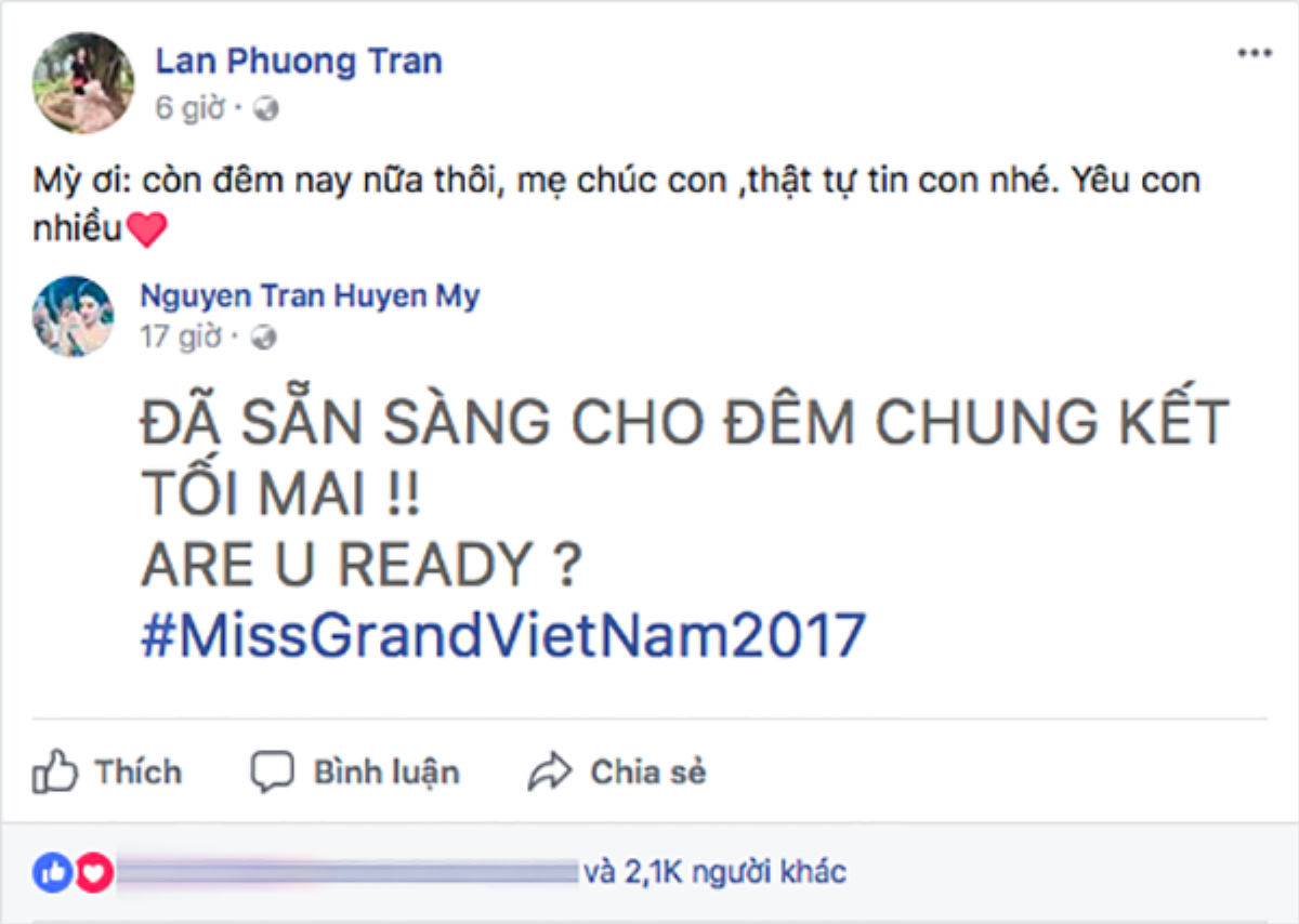 'Hậu phương' vững chắc của Huyền My trước thềm chung kết Miss Grand International 2017 Ảnh 1