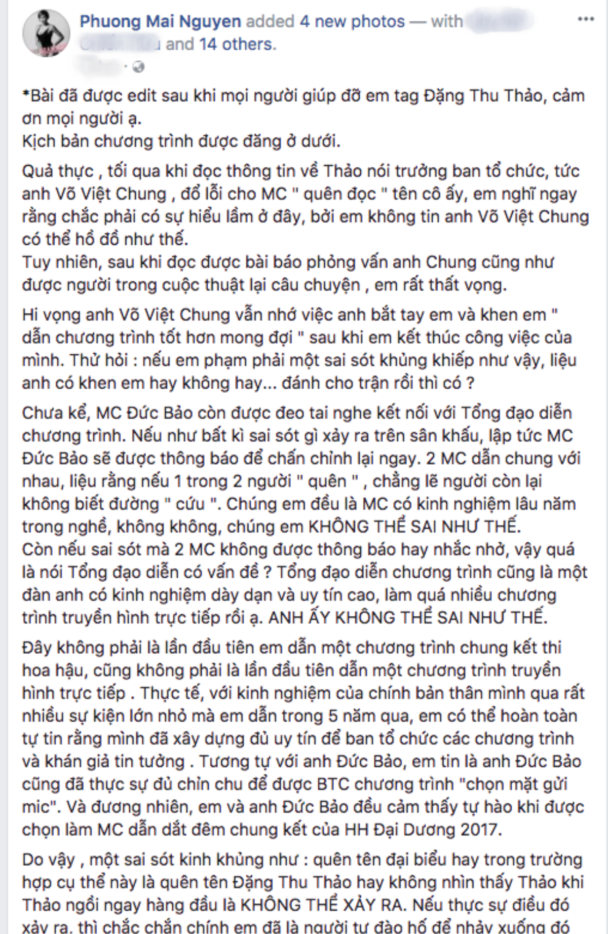 Bị 'tố' quên xướng tên Hoa hậu Đặng Thu Thảo lúc chuyển vương miện, MC Phương Mai tung bằng chứng trưởng BTC nói dối Ảnh 4