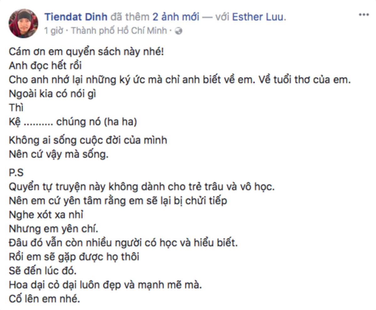 Được Hari Won tặng tự truyện, Đinh Tiến Đạt nhắn nhủ: ‘Cảm ơn em đã cho anh nhớ lại những ký ức chỉ anh biết về em’ Ảnh 2