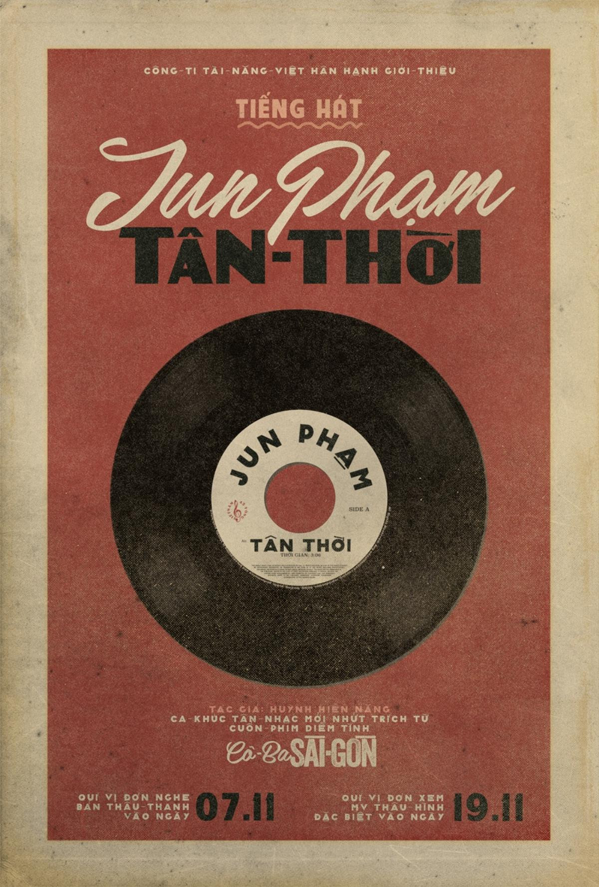 Sau Đông Nhi, Jun Phạm là chủ nhân bản OST tiếp theo từ 'Cô Ba Sài Gòn' Ảnh 2