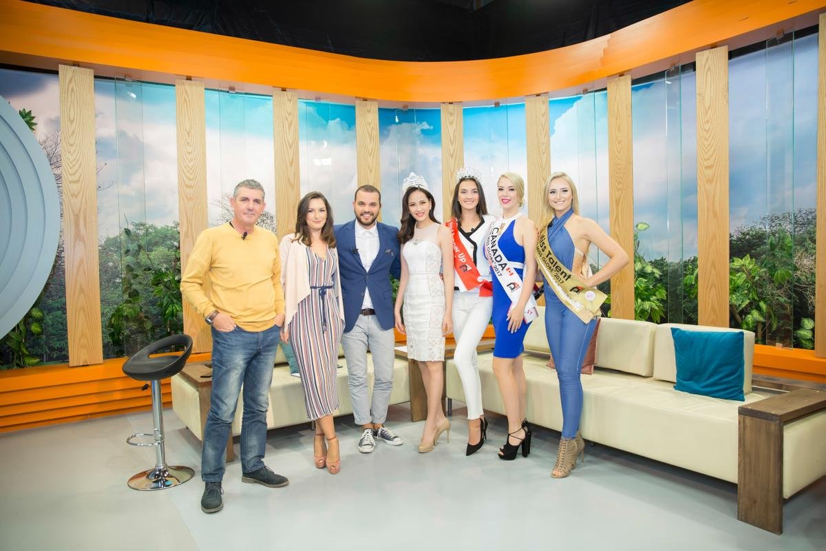 Khánh Ngân rạng rỡ trên sóng truyền hình quốc gia Albania sau khi đăng quang Miss Globe 2017 Ảnh 6