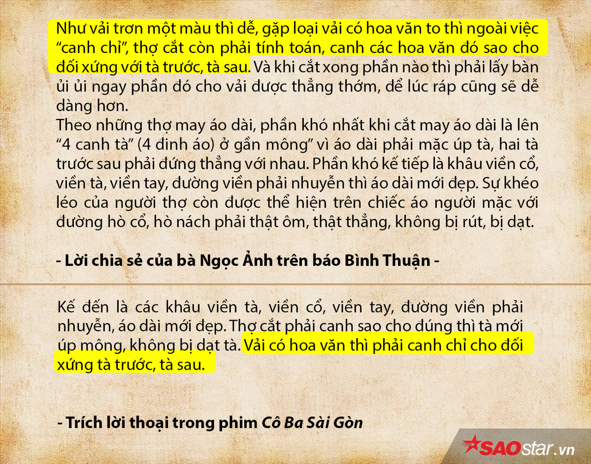 Thực hư phim 'Cô Ba Sài Gòn' giống hệt bí quyết may áo dài của nghệ nhân 69 tuổi Ngọc Ảnh? Ảnh 7