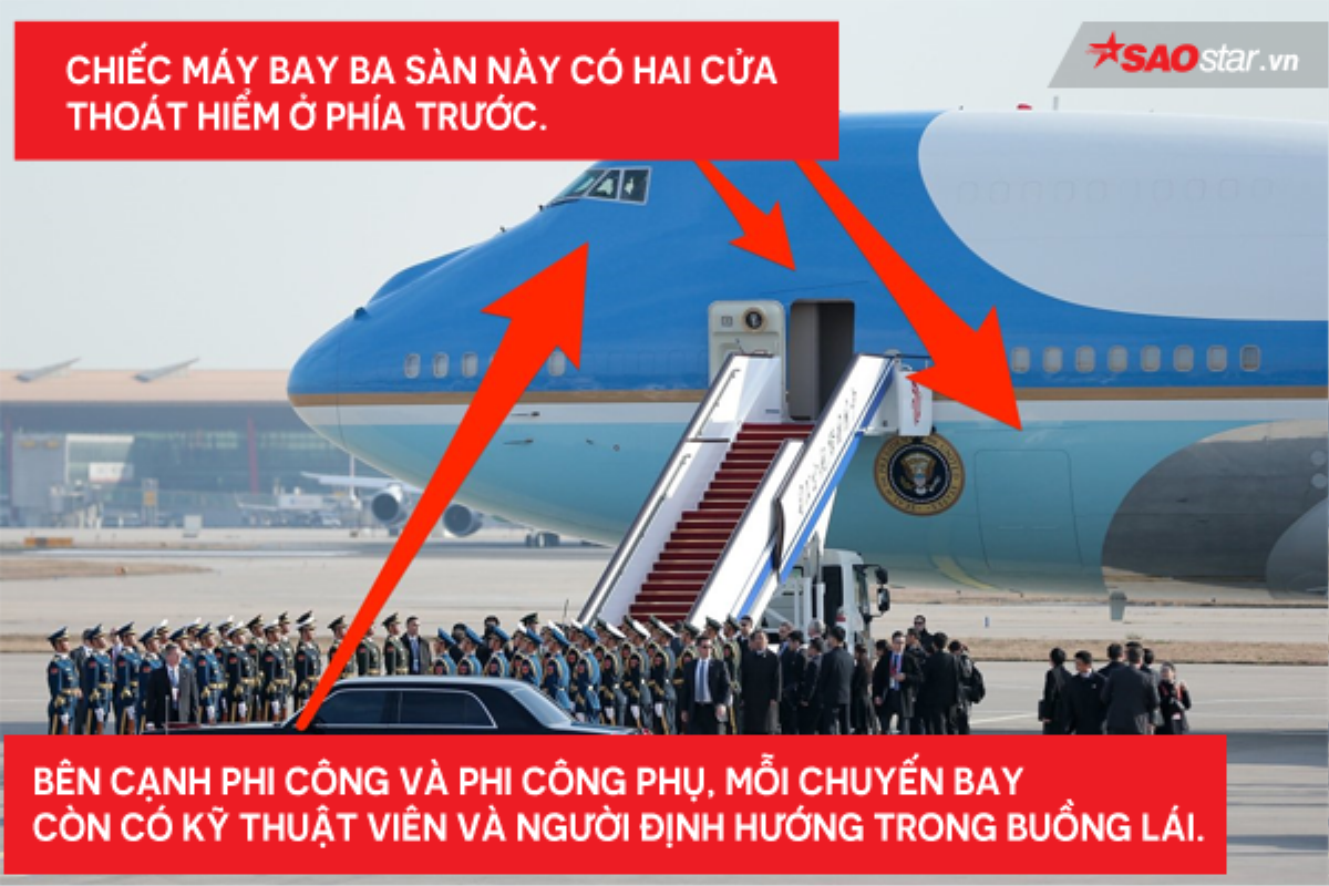 Cận cảnh chiếc máy bay 'hàng khủng' đưa Tổng thống Donald Trump đến Việt Nam Ảnh 5