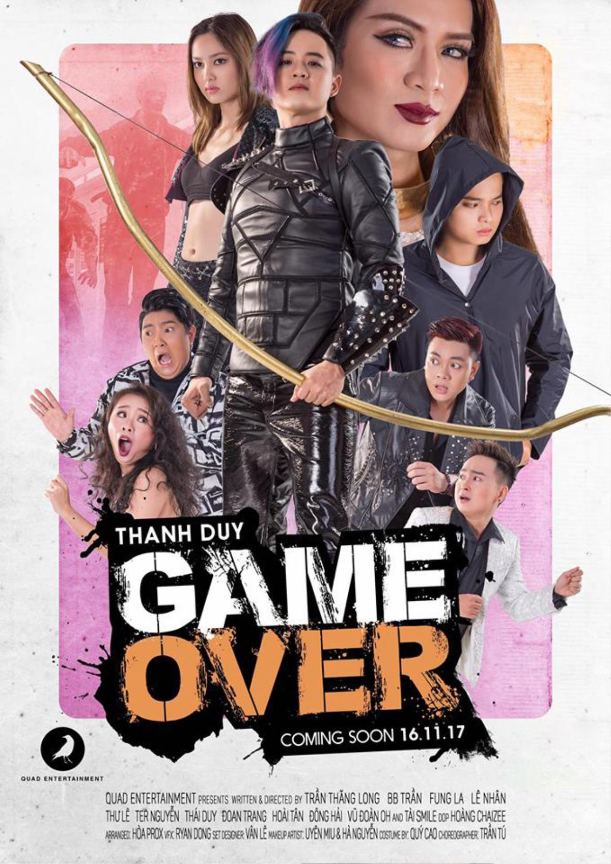 Thanh Duy làm sát thủ diệt thây ma, BB Trần là ác nữ 'trùm cuối' trong phim ngắn 'Game Over' Ảnh 2