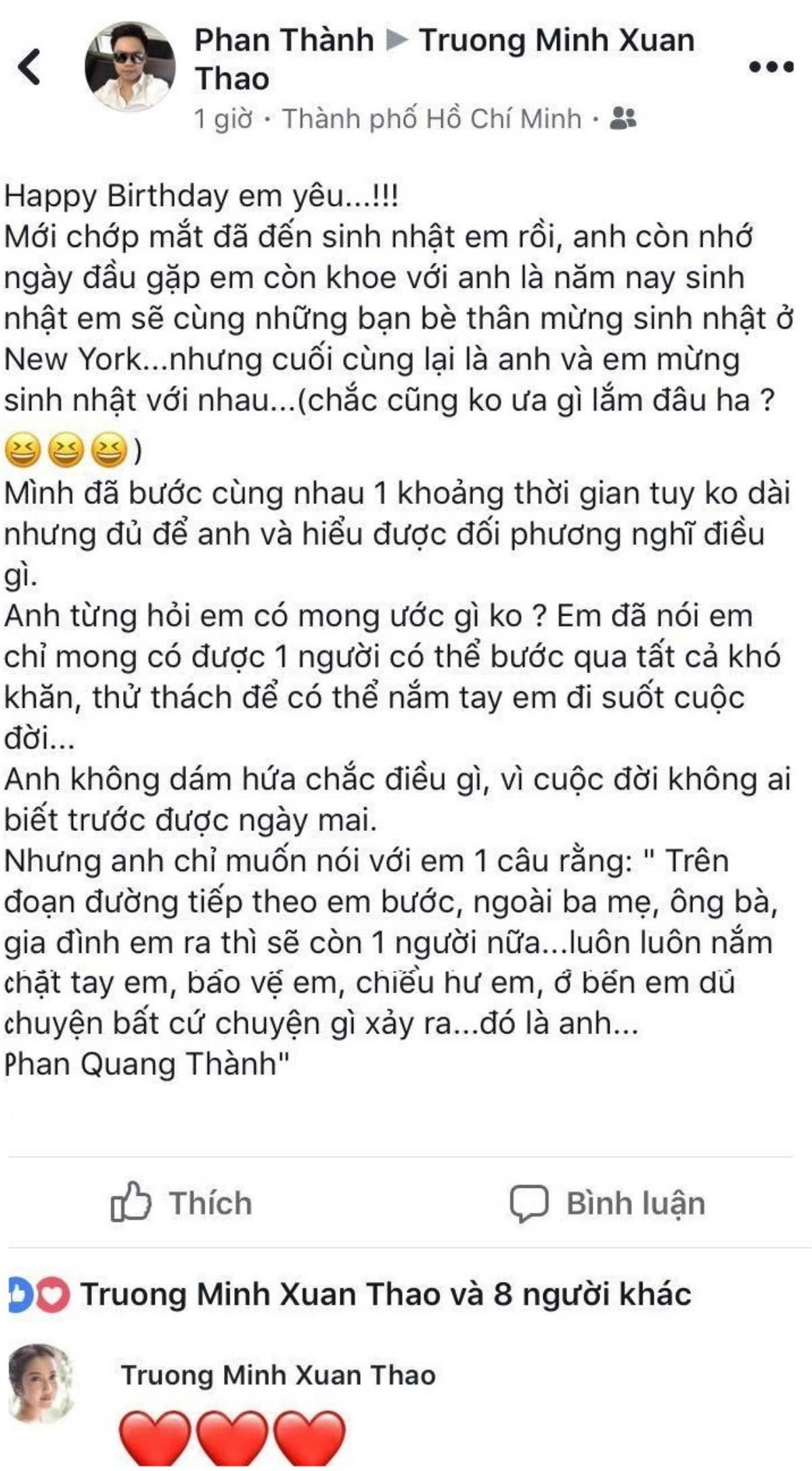 Giữa lùm xùm nghi vấn, Phan Thành gọi Primmy Trương là 'Em yêu', gián tiếp khẳng định mối quan hệ Ảnh 2