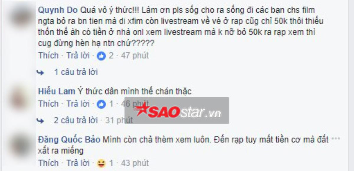 Khán giả phim 'Cô Ba Sài Gòn': 'Vé xem phim bây giờ chỉ bằng ly trà sữa, tại sao phải livestream quay lén?' Ảnh 6