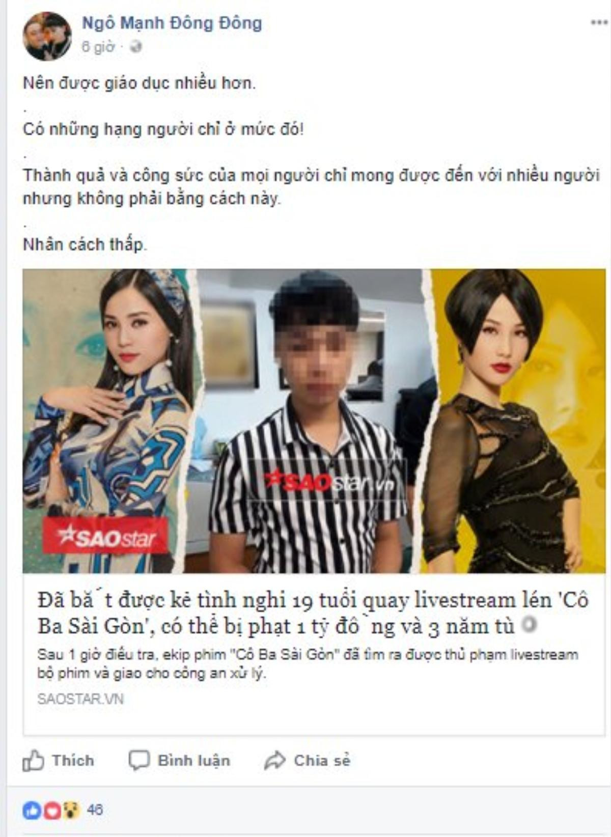 Diễm My 9x ('Cô Ba Sài Gòn') đanh thép: 'Không nên cổ xúy livestream phim rạp, đây là hành động đáng bị xã hội lên án' Ảnh 8