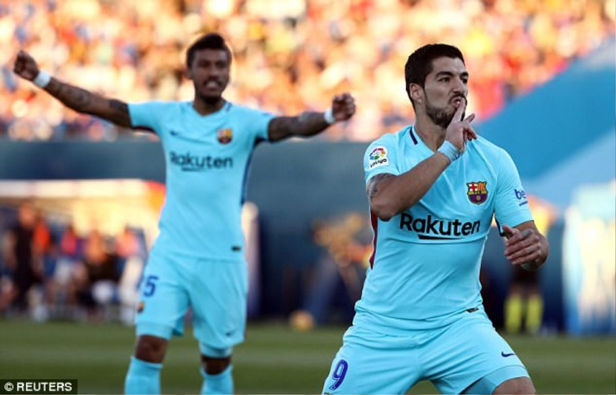 Suarez phát ngôn sốc sau khi giúp Barca đặt một tay vào chiếc cúp La Liga Ảnh 4