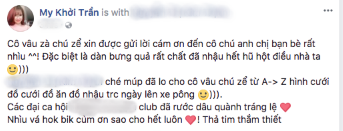 Hậu đám cưới, Khởi My thay mặt ông xã Kelvin Khánh cảm ơn bạn bè và đồng nghiệp Ảnh 1