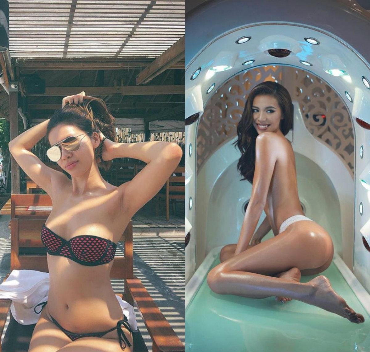 Cùng diện bikini, Phạm Hương, Kỳ Duyên 'lép vế' trước một Minh Tú nóng 'bỏng mắt' Ảnh 5