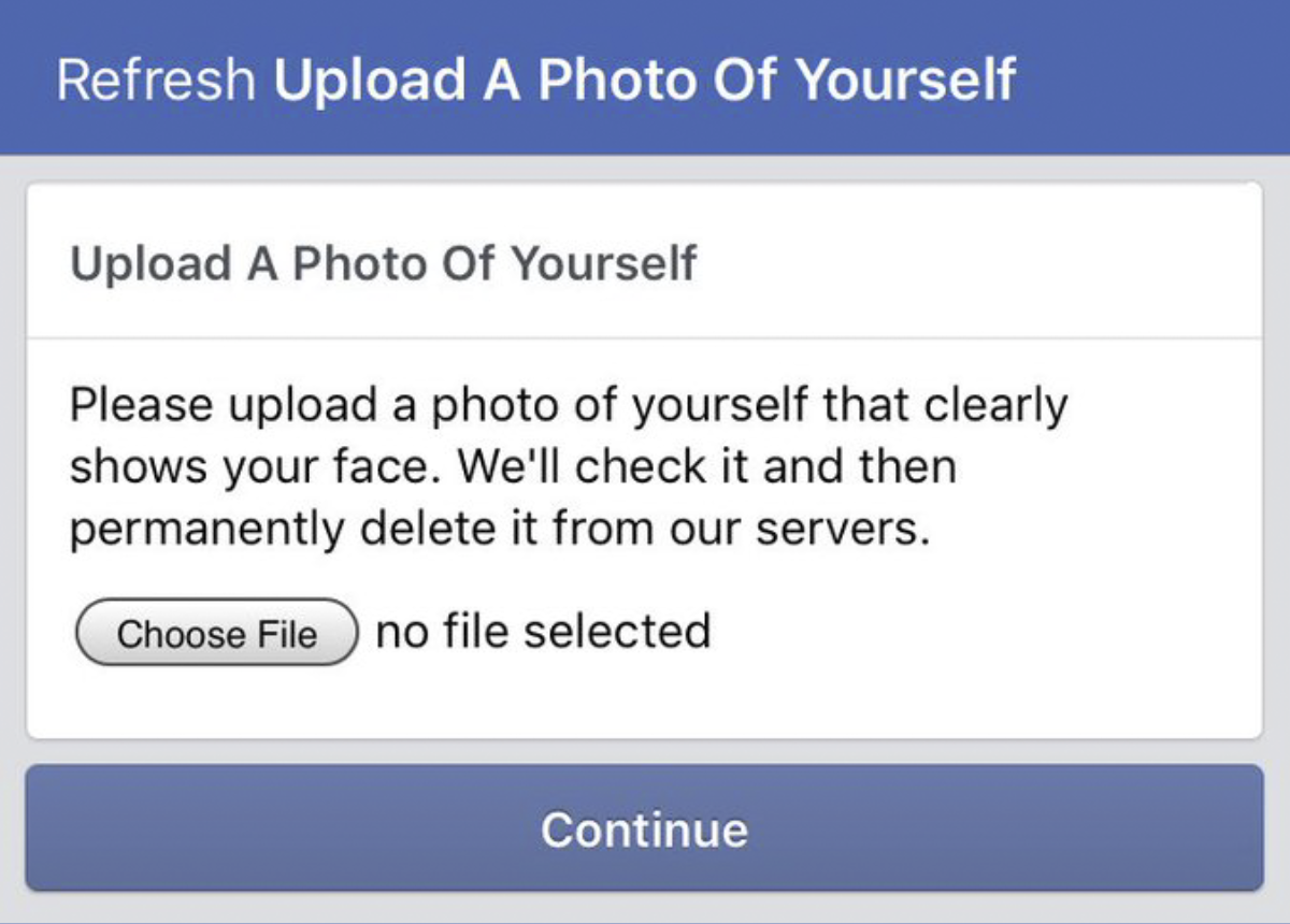 Facebook sắp bắt người dùng chụp ảnh selfie rồi mới cho đăng nhập Ảnh 2