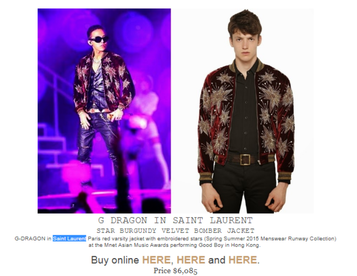 Đây là chiếc áo 'thần thánh' được cả G-Dragon và EXO 'chinh chiến' tại sân khấu MAMA Ảnh 5