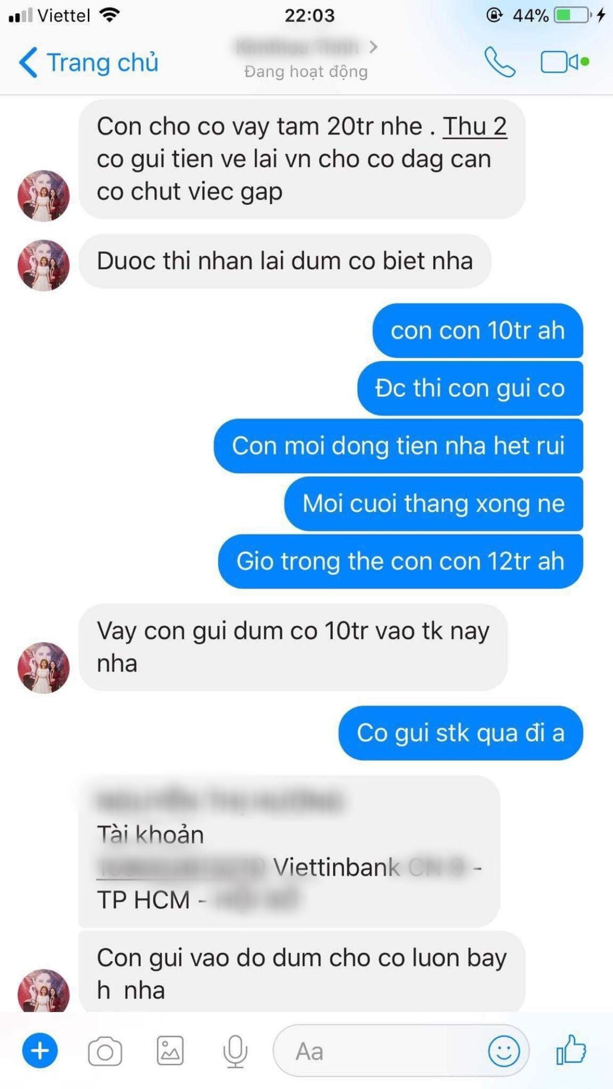 Mẹ ca sĩ Thanh Thảo bị hacker xâm nhập Facebook, lừa fan cả trăm triệu đồng Ảnh 4