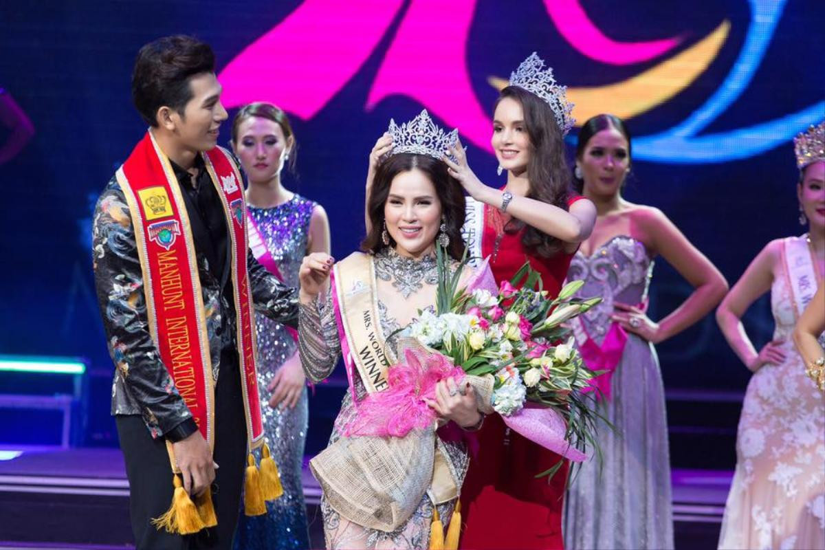 Bỏ thi rồi trở lại, Á hậu Phương Lê đăng quang Mrs World Peace 2017 Ảnh 1