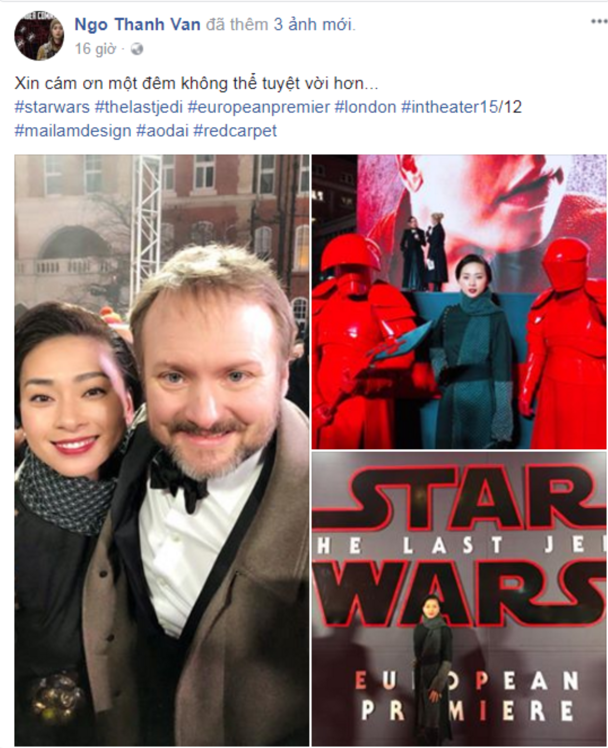 Ngô Thanh Vân xinh đẹp tham dự họp báo 'Star Wars' tại London Ảnh 5