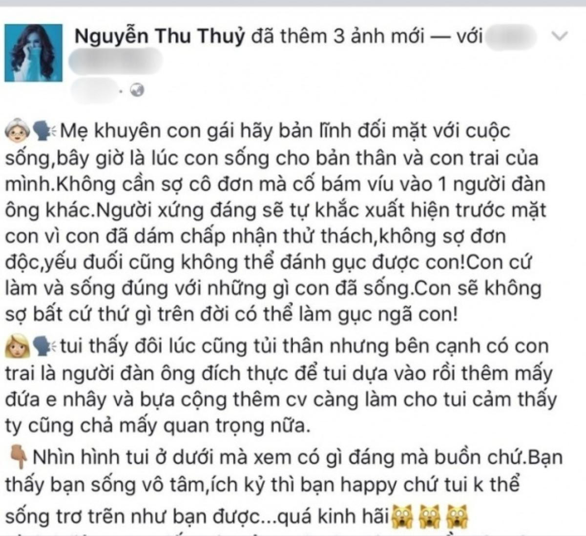 Hậu ly hôn, Thu Thuỷ gọi chồng cũ là kẻ sống vô tâm, íck kỷ? Ảnh 1