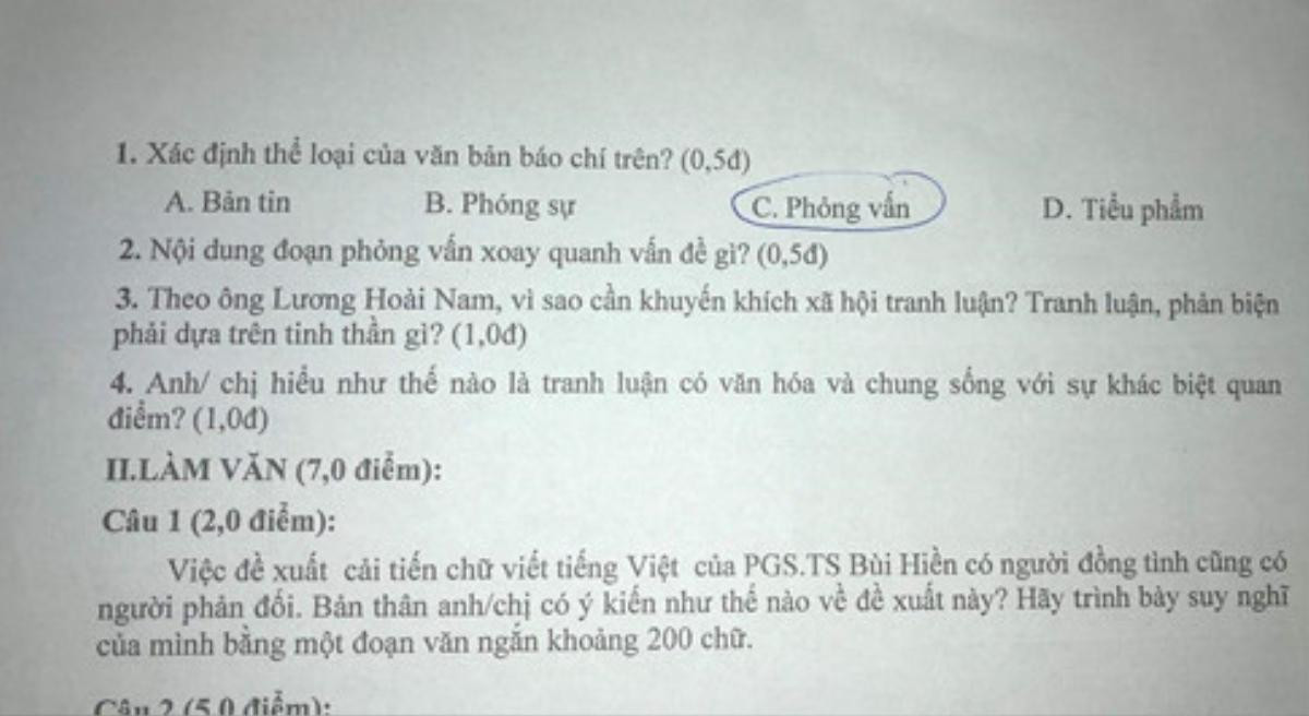 Văn hóa tranh luận từ đề xuất cải tiến 'Tiếq Việt' vào đề Ngữ văn Ảnh 1