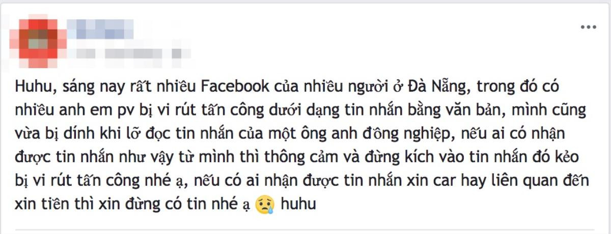 Cảnh báo khẩn: Virus mới đang lây lan mạnh mẽ trên Messenger, bạn có thể là nạn nhân tiếp theo Ảnh 1