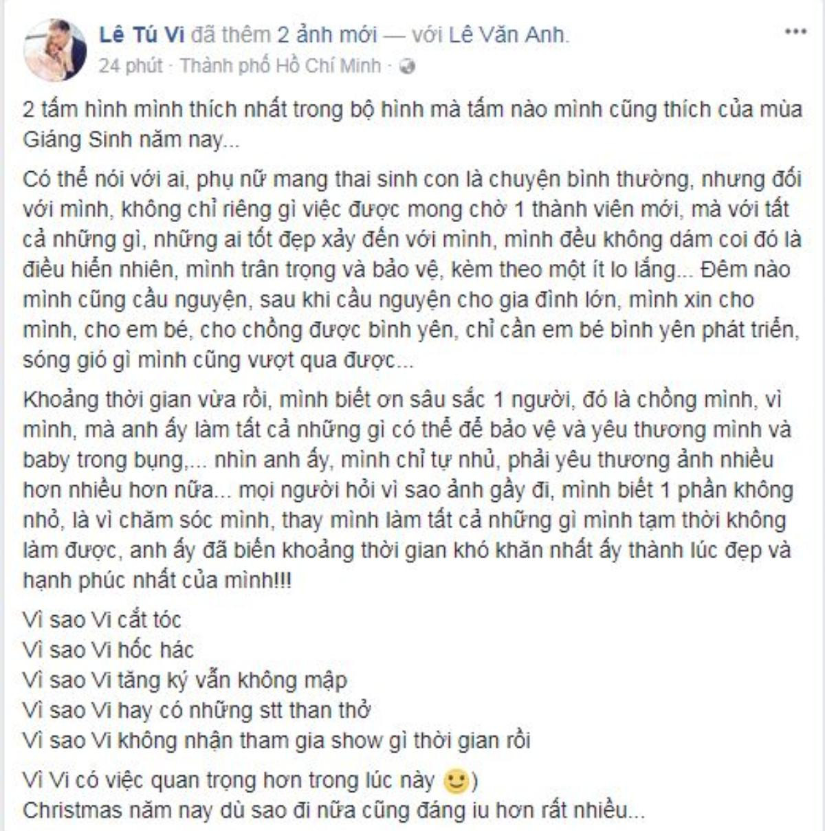 Tú Vi công khai bầu bí trong bộ ảnh Giáng sinh hạnh phúc bên ông xã Văn Anh Ảnh 1