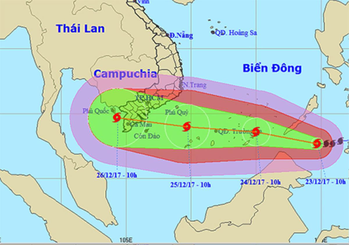 Bão Tembin có mạnh như bão Linda? Ảnh 1