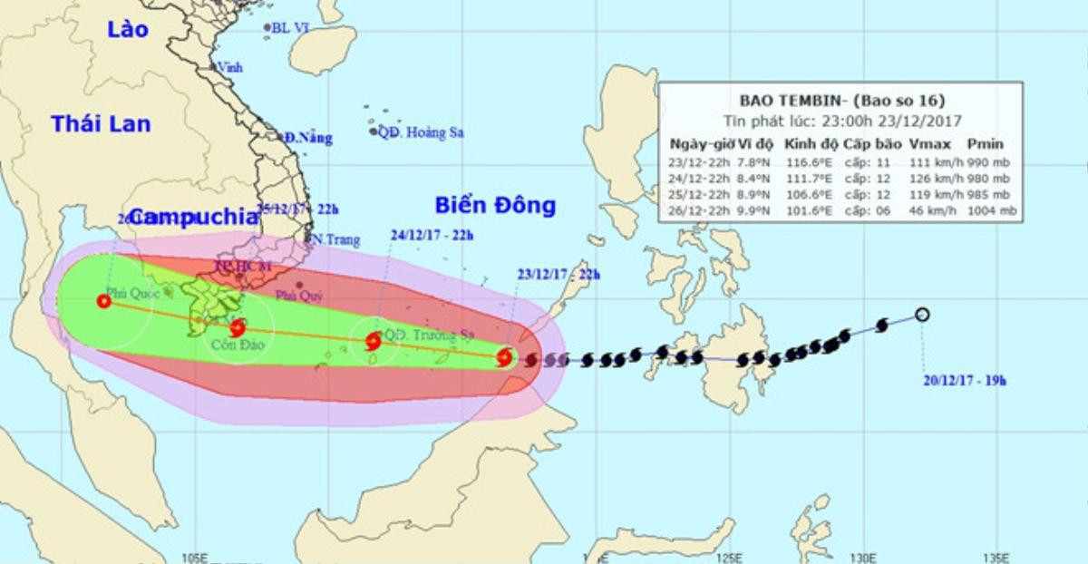 Sao Việt liên tục cập nhật tình hình 'siêu bão' Tembin, cầu bình an cho miền Nam Ảnh 1