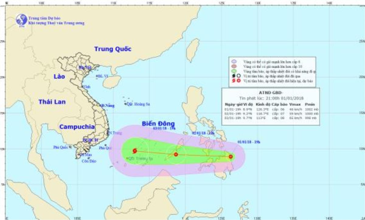 Xuất hiện áp thấp nhiệt đới trên biển Đông, có khả năng mạnh thành bão Ảnh 1