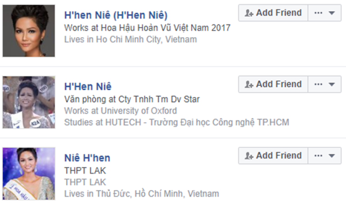 Tài khoản Facebook mạo danh Tân Hoa hậu Hoàn vũ H'Hen Niê mọc lên như nấm Ảnh 1