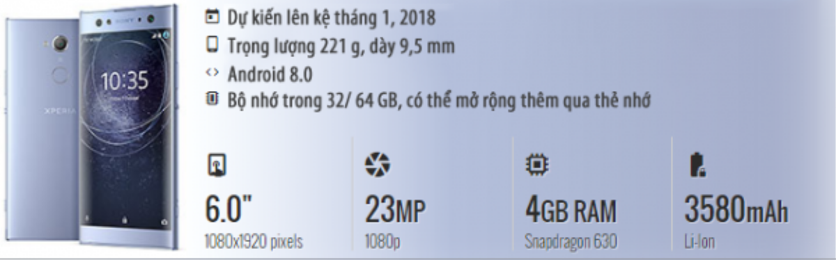 Sony ra mắt bộ ba smartphone camera khủng Xperia XA2, XA2 Ultra và L2 Ảnh 5