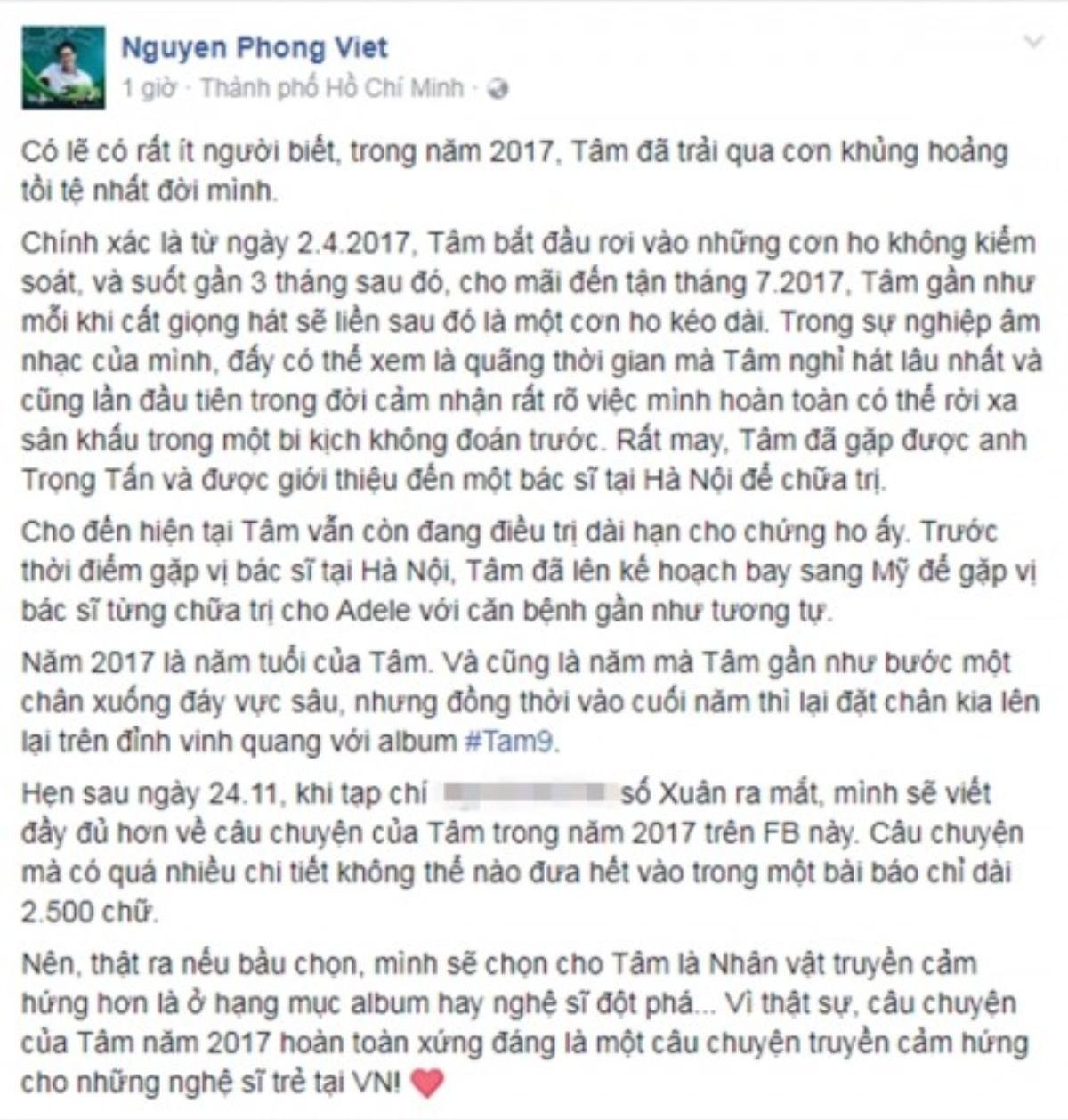 Mỹ Tâm lên tiếng trấn an fan sau khi lộ tin gặp khủng hoảng sức khoẻ Ảnh 1