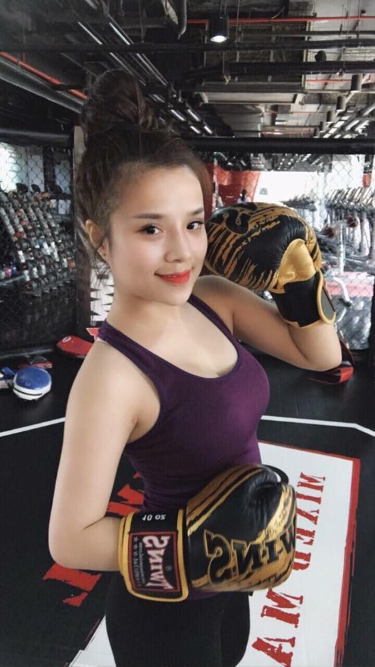 Cận cảnh nhan sắc hot girl Võ Thương giảm stress nhờ tập Gym và Boxing Ảnh 2