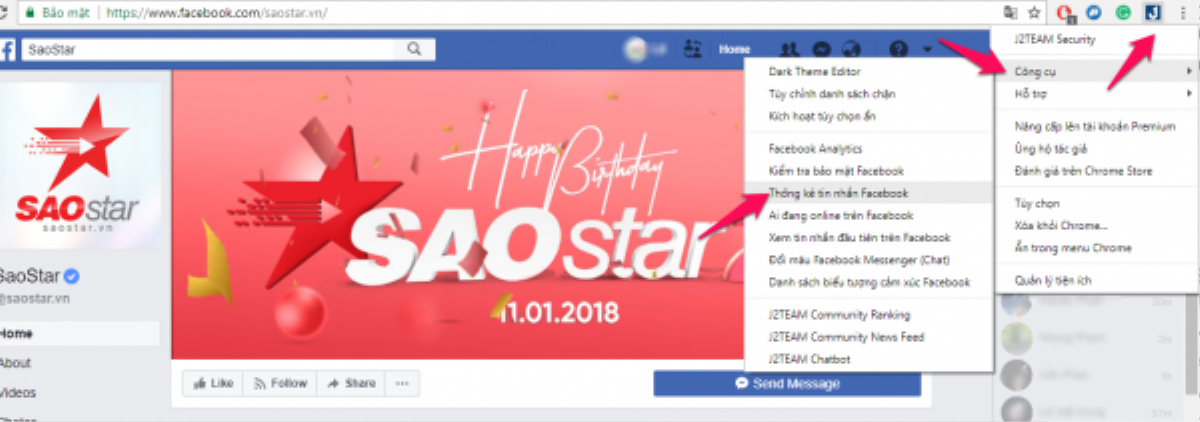 Hướng dẫn xem top 10 người bạn hay nhắn tin trên Facebook nhất chỉ trong vòng 3 nốt nhạc Ảnh 2