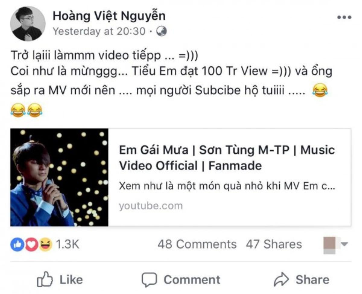 Hơn 11 tháng rồi đấy, Sơn Tùng ơi MV mới đâu? Ảnh 2