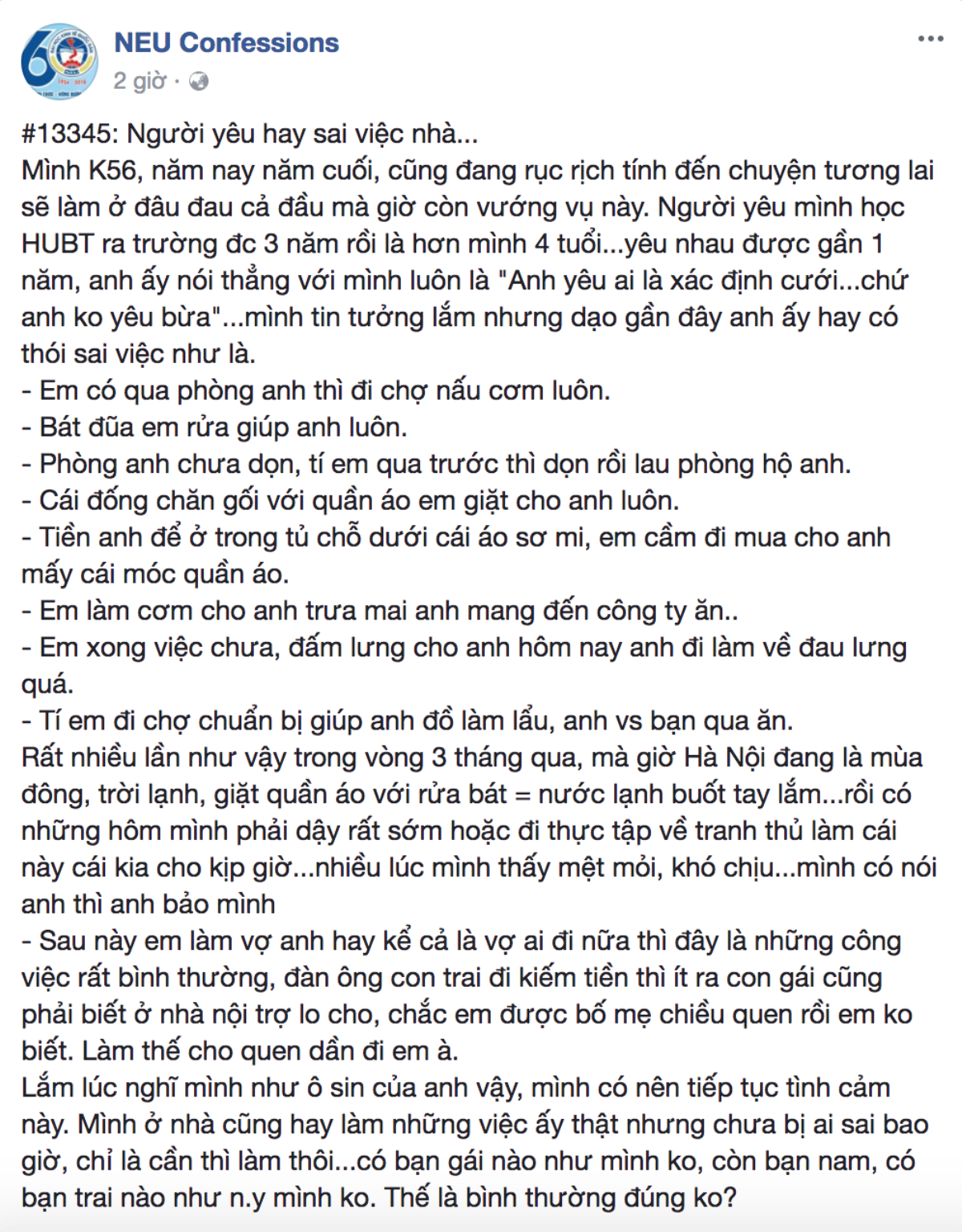 Bị sai làm việc nhà, cô gái phản ứng thì bị nói 'làm dần cho quen, sau là vợ cũng phải thế' Ảnh 1