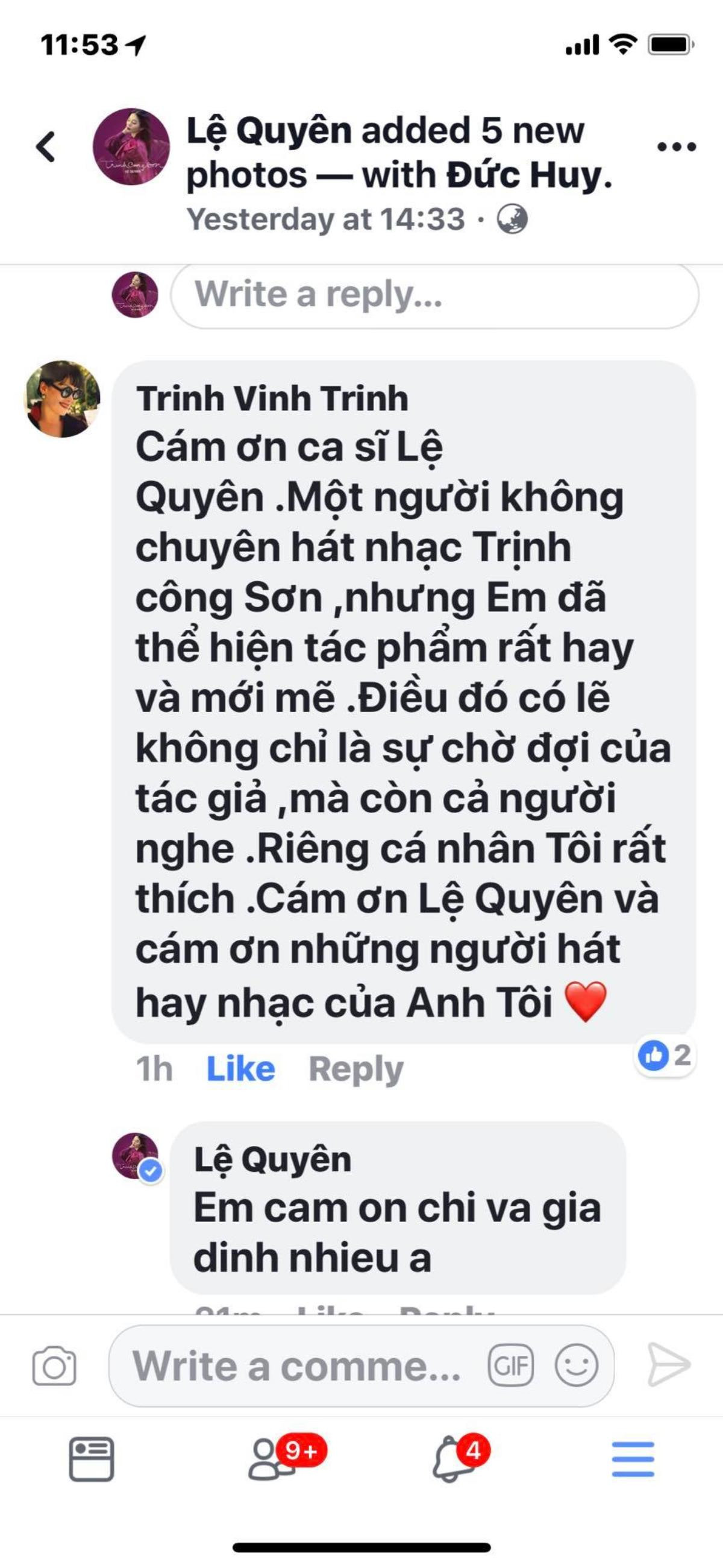 Em gái Trịnh Công Sơn khen Lệ Quyên: Hát nhạc Trịnh không chuyên nhưng hay và mới mẻ Ảnh 2