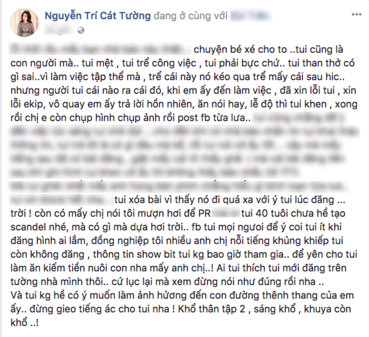 Cát Tường: 'H'Hen Niê đã xin lỗi ê-kíp khi đến trễ, ăn nói hay và lễ độ' Ảnh 1