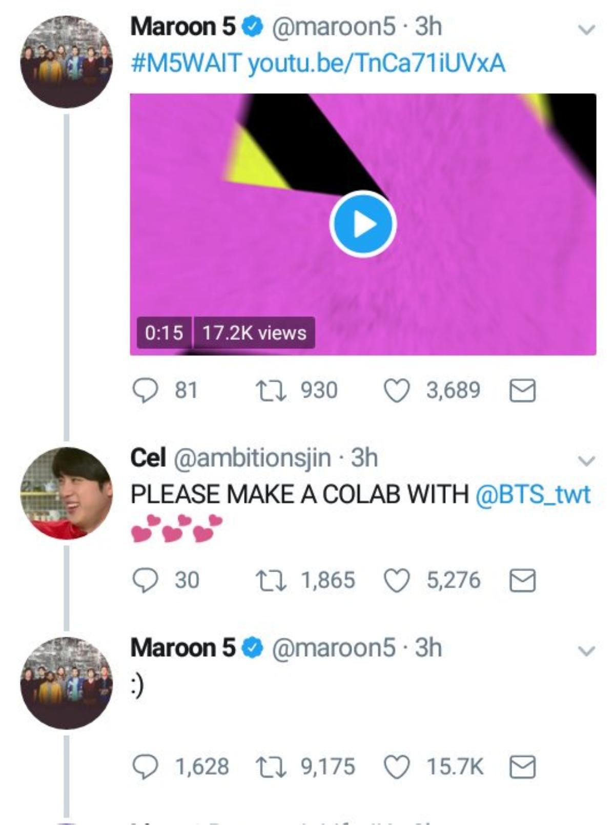 Hết The Chainsmokers, BTS giờ sắp hợp tác với cả Maroon 5? Ảnh 1