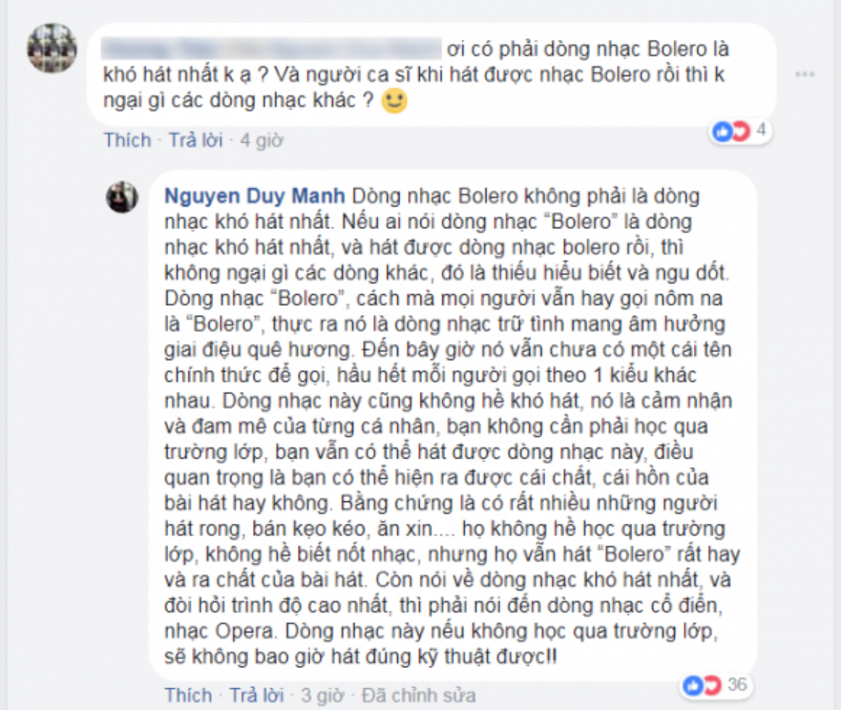 Duy Mạnh phản bác Lệ Quyên: 'Nói bolero là dòng nhạc khó hát nhất là thiếu hiểu biết và ngu dốt'? Ảnh 2