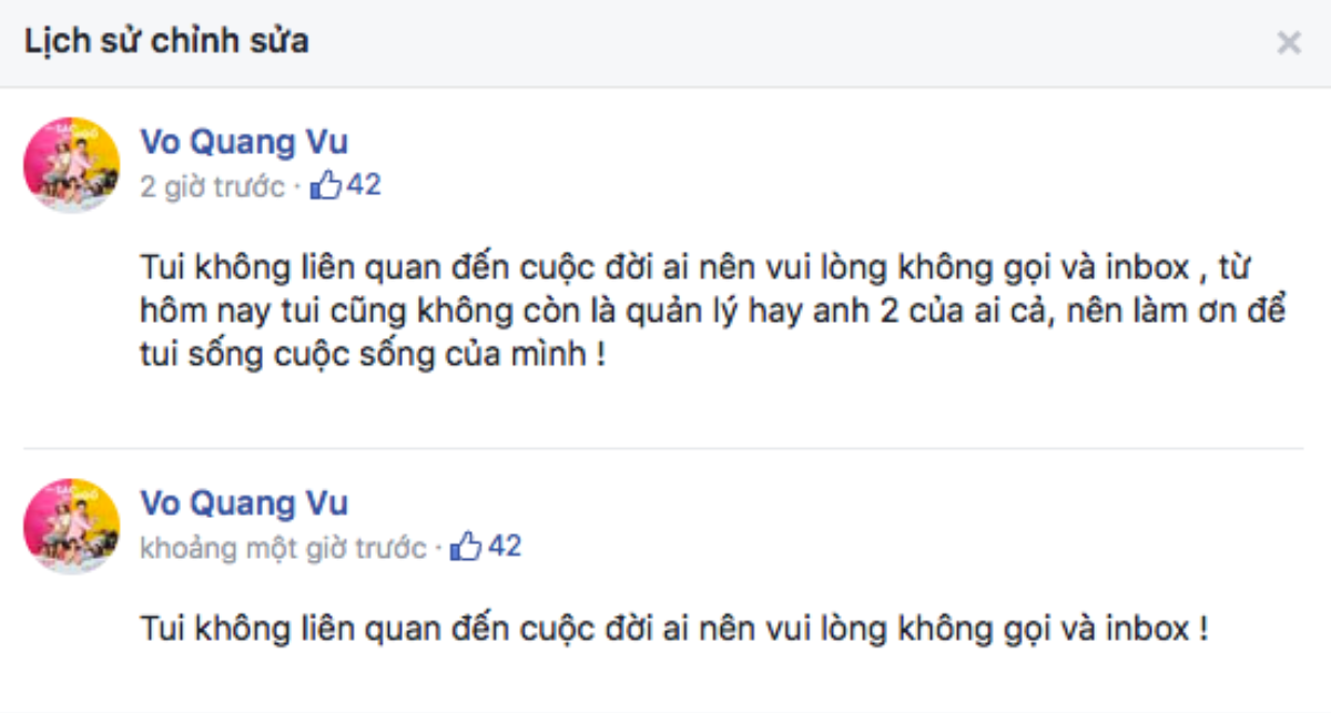 Sau màn cầu hôn gây náo loạn, anh trai Trường Giang lên tiếng: 'Từ hôm nay, tôi không còn là quản lý hay anh hai của ai cả' Ảnh 2