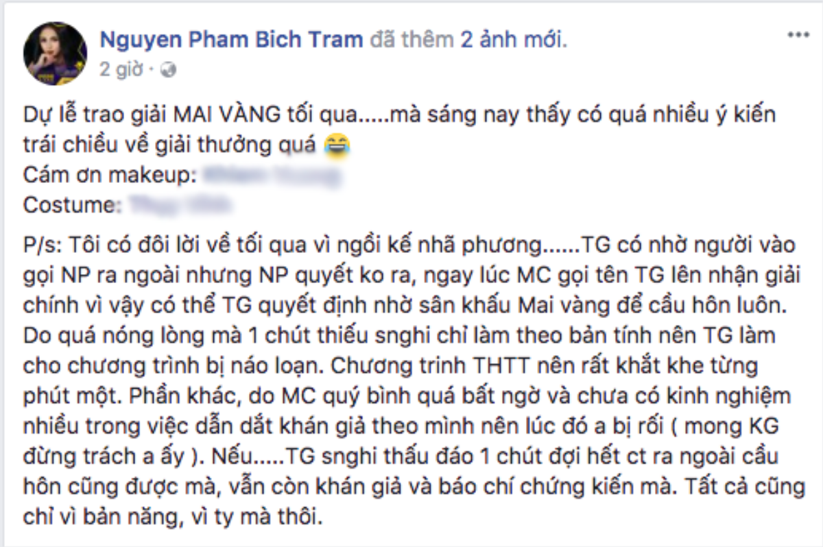 Đồng nghiệp tiết lộ trước màn 'chiếm sóng' cầu hôn, Nhã Phương từ chối di chuyển ra ngoài dù được Trường Giang mời Ảnh 1