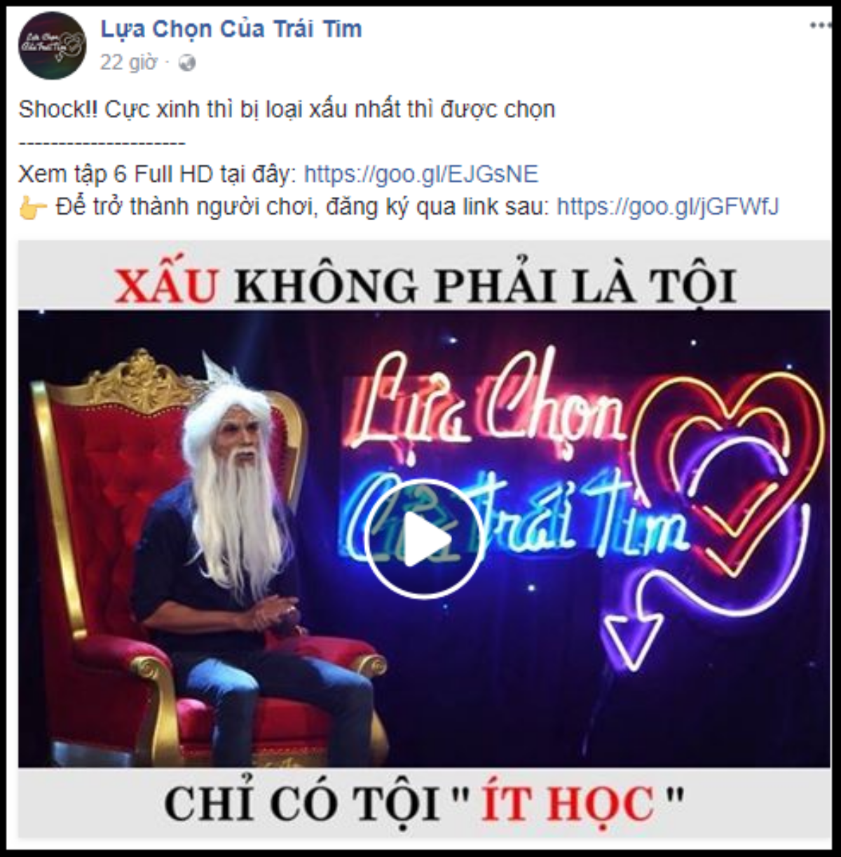 Fanpage 'Lựa chọn của trái tim' bị chỉ trích vì dùng từ 'xấu' để nói về người chơi nữ! Ảnh 2