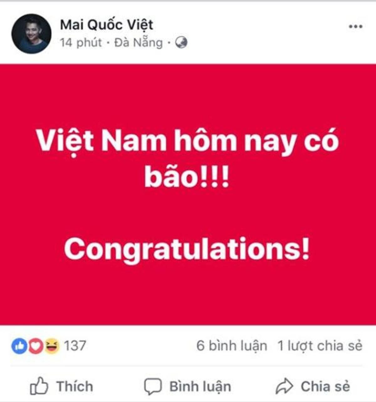 Sao Việt đồng loạt 'ăn mừng' U23 Việt Nam lần đầu vào bán kết giải châu Á trên Facebook Ảnh 15